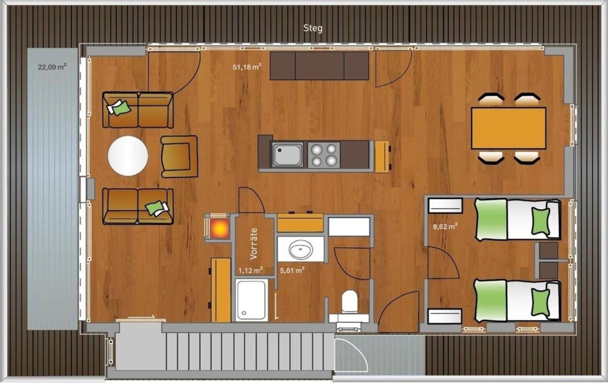 Kyst 5410 Floating Home 1 노이슈타트인홀슈타인 외부 사진